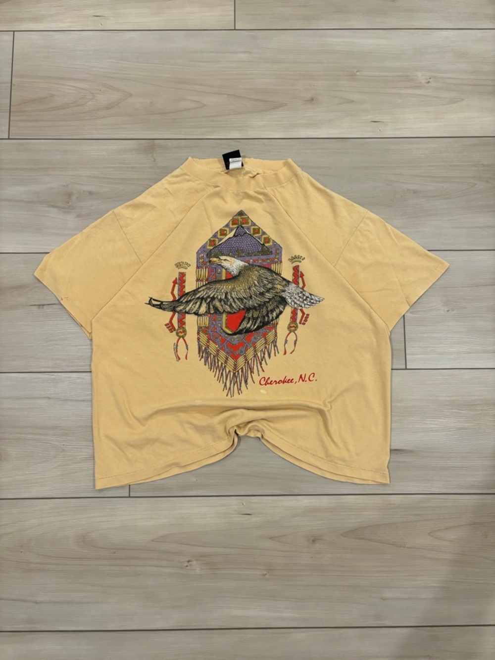 80s Vintage Cherokee Indian Bald Eagle Distressed Tee